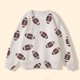 thumbnail image 2 of Gibobby Sudadera ligera con capucha para niños y niñasOtoño Invierno Niños Y Niñas Rugby Impreso Sudadera Con Capucha Casual Sudadera Con Capucha De Mang(Blanco, 3-4 Años), 2 of 3