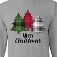 thumbnail image 4 of Inktastic Merry Christmas Plaid Trees Long Sleeve T-Shirt, 4 of 5