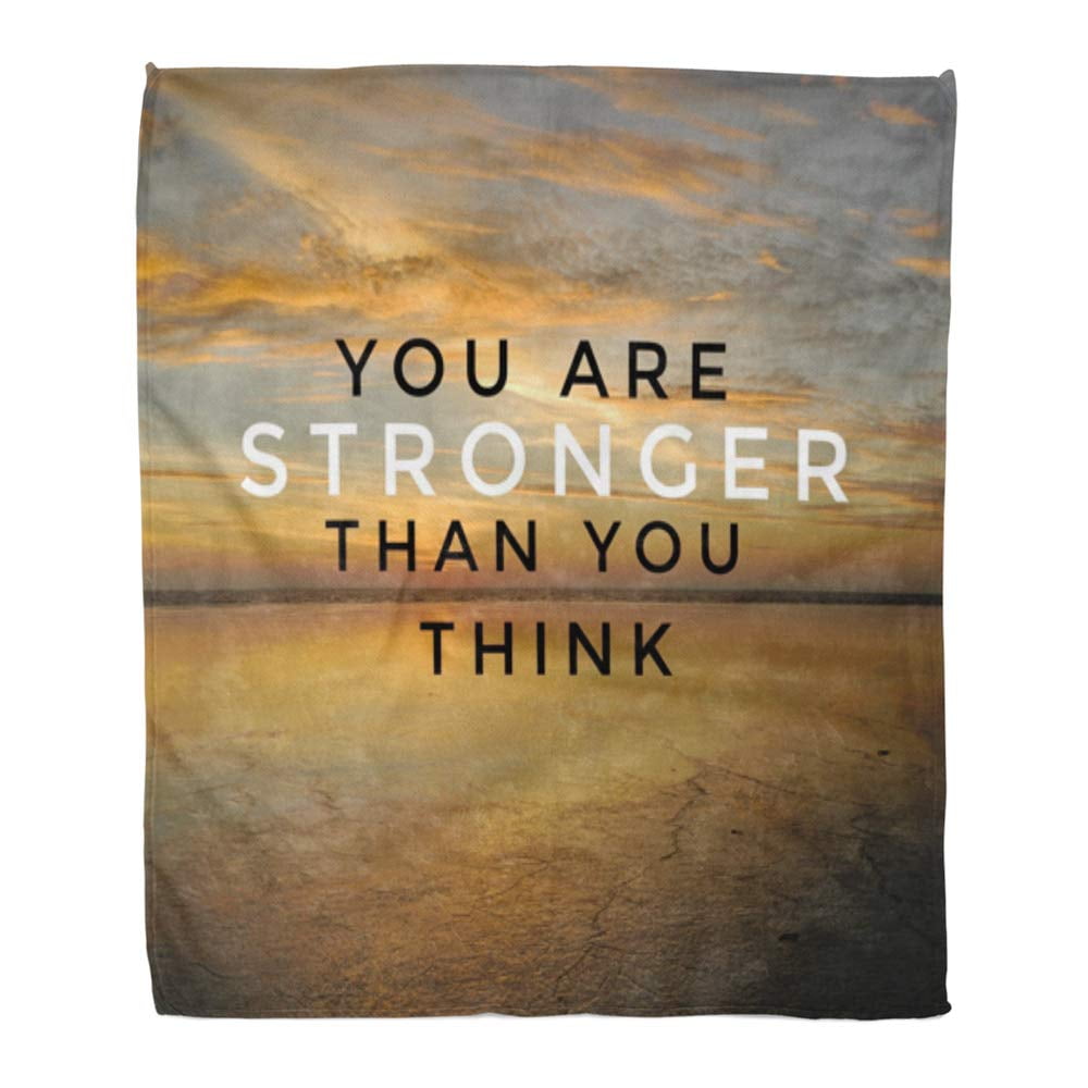 ASHLEIGH Throw Blanket Warm Cozy Print Flannel Inspirational Motivation