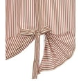 thumbnail image 4 of Thermalogic Ticking Stripe Pole Top Curtain Tie-up Window Dressing 40 x 63 in Navy, 4 of 7