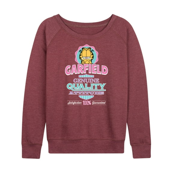 Garfield - Genuine Attitude - Women's Lightweight French Terry Long Sleeve Shirt