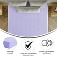 thumbnail image 5 of Flash Furniture Capri Comfortable Sleep Queen Lavender Infused Memory Foam Mattress Topper Purple 60, 5 of 9