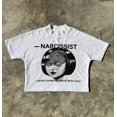 thumbnail image 1 of Mode Urbaine Y2K T-Shirt Graphique Imprimé Lettre Mode Printemps Automne Gothique Ample Col Rond Manches Courtes pour Femmes, 1 of 5