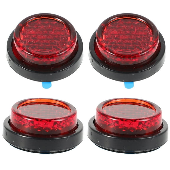 WORGEOUS 4pcs Universal Motorcycle Modification Accessories Plastic Reflectors Compatible For Kawasaki For License Plate And Safety Riding