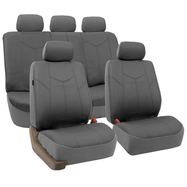 PU Leather Rome Seat Covers Universal Fit For Car Truck SUV Van - Full Set
