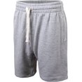 thumbnail image 2 of ProGo USA Men’s Shorts – Classic Fleece Workout Shorts - Men Shorts Casual with Elastic Waist (Heather Gray, 2X-Large), 2 of 7