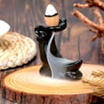 thumbnail image 3 of Moon Backflow Incense Holder Waterfall Incense Burner Mini Ceramic Incense Cone Holder Aromatherapy Home Decor for Meditation Yoga Office, 3 of 8