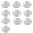 thumbnail image 2 of Soumake 10Pcs Clear Transparent Plastic Round Coin Capsule Collecting Storage Box Case Holder Fashion, 2 of 7