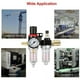 thumbnail image 3 of Dinheiro Separador de agua de aire comprimido Regulador de aire comprimido, Aire comprimido con manómetro Unidad de mantenimiento Aire comprimido de 1/4 '' Separador de agua Filtro de aceite para, 3 of 5