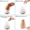 thumbnail image 4 of 120ml Essential Oils Diffuser, Ultrasonic Air Humidifier Silent Electric Scent Diffuser Automatic Aroma Stop with Adjustable Mist Mode & 7 LED Colors, 4 of 5