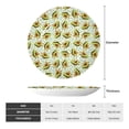 thumbnail image 2 of Wukai Avocado Doing Sport Print Decorative Plate for Display,Bone China Decorative Plate, Ceramic Dinner Plate with Stand, Vertical Ceramic Plate-10in, 2 of 6