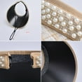 thumbnail image 4 of Visor Hats for Women, Summer Pearl Wide Brim Sun Hat Clip on UPF 50+ UV Protection Caps for Outdoor Sports Travel and Beach, Head Open-top Hat, White, 4 of 8