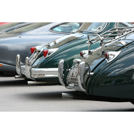 Laminated Poster Retro Bampe Old Quiet Chrome Cars French Laminated Poster Retro Bampe Old Quiet Chrome Cars French Print 11 X 17