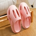 thumbnail image 2 of Anuirheih Slip on Sandals Women,Women's Flat Shoes Ladies Beach Sandals Summer Non-Slip Causal Slippers(Pink), 2 of 4