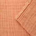thumbnail image 3 of 55" Wide 100% Cotton Gauze Fabric by the Yard - 130GSM, Lightweight, 2-Way Stretch, Soft & Breathable - Apparel, Clothing, Headbands, Decorations, Drapery & DIY -Peach Papaya, 3 of 4