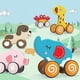thumbnail image 2 of Baby trailing toy pull rope Clear printing with wheels Pushing car tow truck Hand-pulling traction Cartoon toys for home play null none, 2 of 5