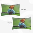 thumbnail image 2 of Daiia Butterfly Landing On Head Dumpy Frog Bedding Waterproof Pillow Protector Zippered Queen – Bed Bug Proof Pillow Encasement-14"x20", 2 of 6