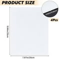 thumbnail image 2 of Aluminum Heat Transfer Picture Plate Sublimation Blank Metal Sign Board Rectangle for Heat Transfer Pressing Laser Engraving UV Printing White 200x250x0.45~0.5mm 4pcs/set, 2 of 8
