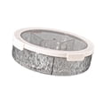 thumbnail image 4 of simhoa Divided Serving Tray Rotatable Compact Nut Container for Home New Year Party Clear Gray, 4 of 8