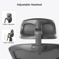 thumbnail image 2 of Ergonomic Office Mesh Chair with Adjustable Height & Armrests & Headrest - Black, 2 of 8