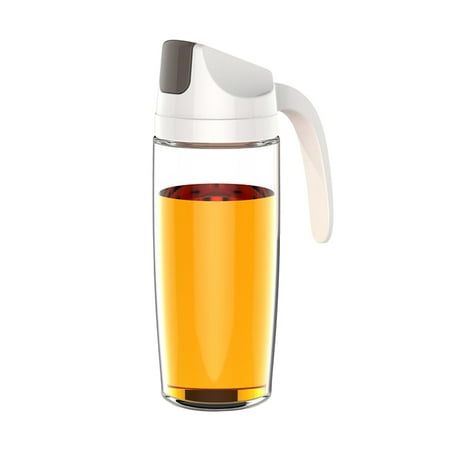 

Grandest Birch Leakproof Glass Oil Bottle Can Automatic Opening Seasoning Dispenser with Handle Leak-proof Automatic Opening with