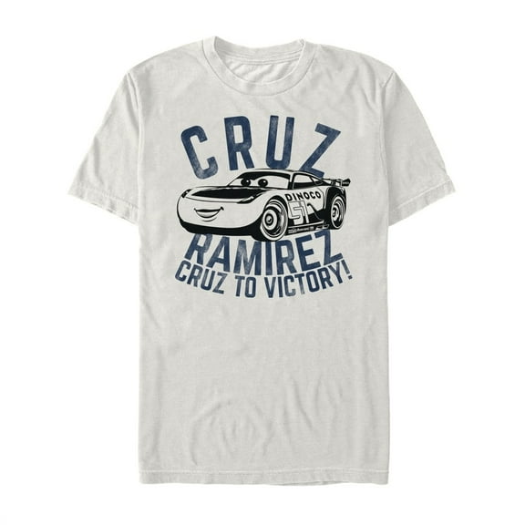 Men's Cars Cruz to Victory  Graphic Tee Cream Large