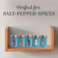 thumbnail image 6 of Servette Home Blue Salt Pepper Shakers Retro Spice Jars Glass - Set of 5, 6 of 7