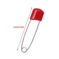 thumbnail image 3 of 50 Pcs Diaper Pins, Plastic Head Safety Pin with Safe Locking Closures (Colorful), 3 of 8