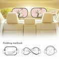 thumbnail image 5 of Yuyamidu Cat Baby Car Sun Shade for Side Window Car Window Shades 2 Pack Pink Butterfly Sunshade for Car Window Pink Rear Sunshade for Car Window Sun Visor for Baby Girls, 5 of 7