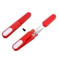 thumbnail image 5 of Uxcell Fishing Scissors Stainless Steel Serrated Edge Shear Mini Braided Line Snips with Safety Cover,2 Pack Red, 5 of 6