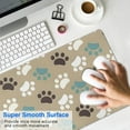 thumbnail image 4 of Long Mouse Pads for Desk,Paw Prints Desk Mats on Top Of Desks, Desk Mouse Pad Extra Large with 3mm Non-Slip Base and Stitched Edge for Gaming,Office,Work,Home 31.5"x11.8", 4 of 6