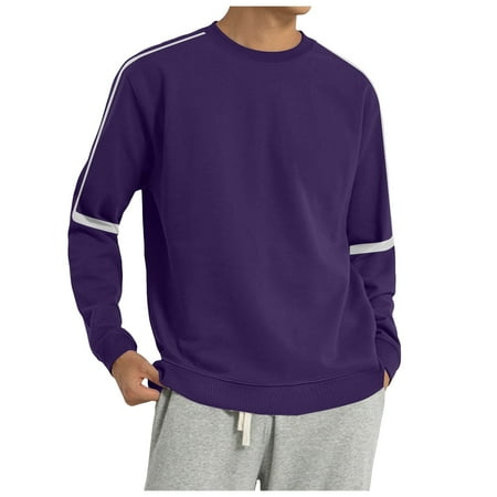 BOBOGOJP Mens Shirts Long Sleeve Sun Protection T-Shirt UV SPF UPF 50+ Quick Dry Lightweight Fishing Shirts (Purple XL)