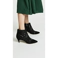 thumbnail image 3 of Sam Edelman Kami Black Mesh Formal Pointed Toe Kitten Heel Fashion Pearl Boot (5), 3 of 3