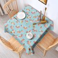 thumbnail image 2 of Pioneer Flower Floral Print Pattern Square Tablecloth, Waterproof Wipeable Spillproof Washable Table Cover for Home Kitchen Party Decor, 42"x42", 2 of 6