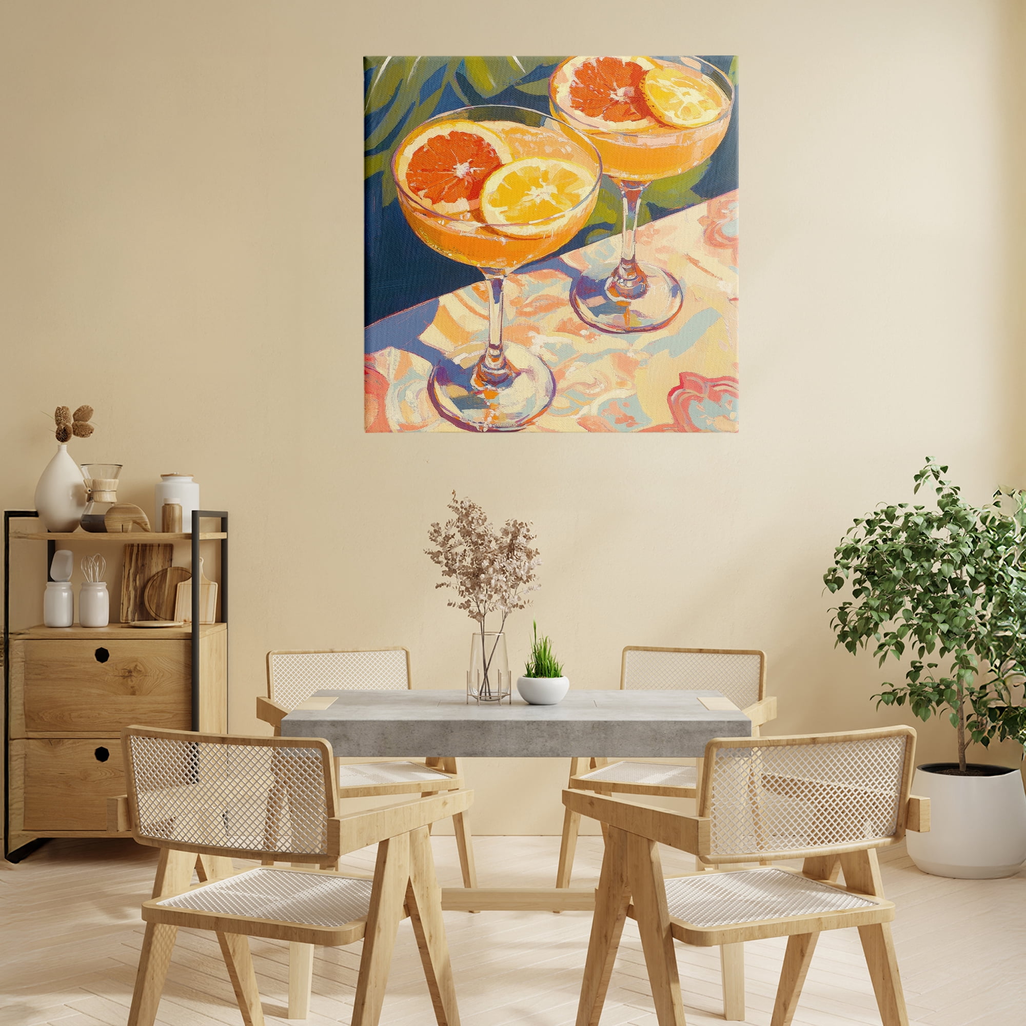 Stupell Industries Fruity Summer Cocktails Canvas Wall Art, design by Petal Prints Design