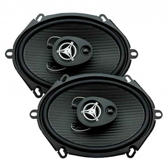 Power Acoustik EF-573 500 Watts 5" x 7" 3 Way Coaxial Car Audio Speakers