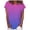 Purple, variant on JeashCHAT Oversized T Shirts for Women Women's Casual Gradient Color Short Sleeved T-Shirt Tunic Blouse Tops