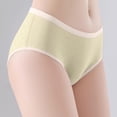 thumbnail image 2 of Alun Fashion Jacquard Design Women's Panties Mid Waisted Menstrual Crotch Leak Proof Underwear Comfort Thin Breathable Stretchy Briefs Green M, 2 of 4