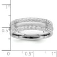 thumbnail image 4 of 925 Sterling Silver 6mm Brushed Fancy Band Ring Size 12, 4 of 7