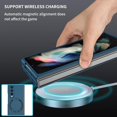 thumbnail image 4 of Magnetic Phone Case for Samsung Galaxy Z Fold3 5G Compatible with Magsafe, Military-Grade Shockproof Case with Built-in Magnet Circle for Samsung Galaxy Z Fold 3, MS Navy Blue, 4 of 16