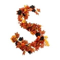 thumbnail image 2 of Maple Leaf Garlands Vines for Halloween Decorations, Foldable Beautiful Artificial Garland for Home Garden Wedding Party Thanksgiving Dinner Fireplace Door Frame 62.99Inch Orange, 2 of 6