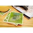 thumbnail image 3 of The Beer Crisper (Absorbent Ceramic Coasters Set of 4 Matching Images, Cork Back, Kitchen Table Decor), 3 of 3