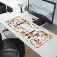 thumbnail image 2 of Brown Flowers with a Beige Background&nbsp;mousepad Gamingwaterproofnon Slip&nbsp;for Office Home Work GamingmousepadsRubber Base Mousepad with Stitched Edges 31.5x11.8inches, 2 of 7