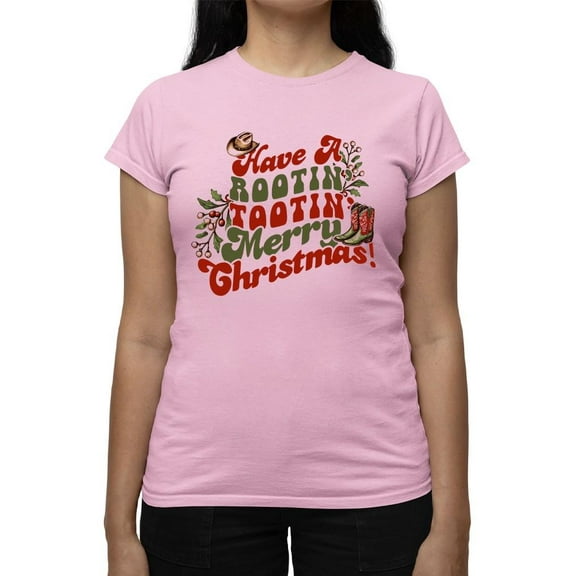 Rootin' Tootin' Merry Christmas Tee T-shirt Women's