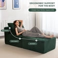 thumbnail image 4 of BYBYME Cloud Sectional Couch Versatile Sofa Chair with Ottoman Modern Comfy Modular Corduroy Sofa for Living Room,Tufted 2-Seat Sleeper Chair,Sofa in A Box,No Assembly Required,Green, 4 of 10