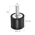 thumbnail image 3 of M8 D30mmxH25mm Male Thread Rubber Mounts Zinc Plating 4Pack, 3 of 6
