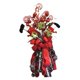 thumbnail image 2 of Adorno de árbol de Navidad, 16.5 x 13.8 pulgadas, adornos navideños hechos , adorno de lazo de Navidad color rojo negro, adornos navideños de granja Soledad Adorno de árbol de Navidad, 2 of 7