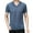 Blue, variant on Vedolay Men Shirts Casual Short Sleeve Men's Fashion Loose Fit Crewneck Stripe T-Shirt,Black L