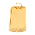 thumbnail image 5 of Rectangular Tea Cup Tray Gold Fruit Food Storage Tray with Circle Handle for Wedding Party, 5 of 5