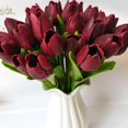 thumbnail image 1 of Artificial Tulip Flowers Home Wedding Party Decor Gift Photograph Prop Champagne 10Pcs/Set, 1 of 12